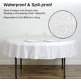thumbnail image 1 of LAMINET Premium Disposable Tablecovers - SET OF 2 - WHITE - 84" Diameter, 1 of 2