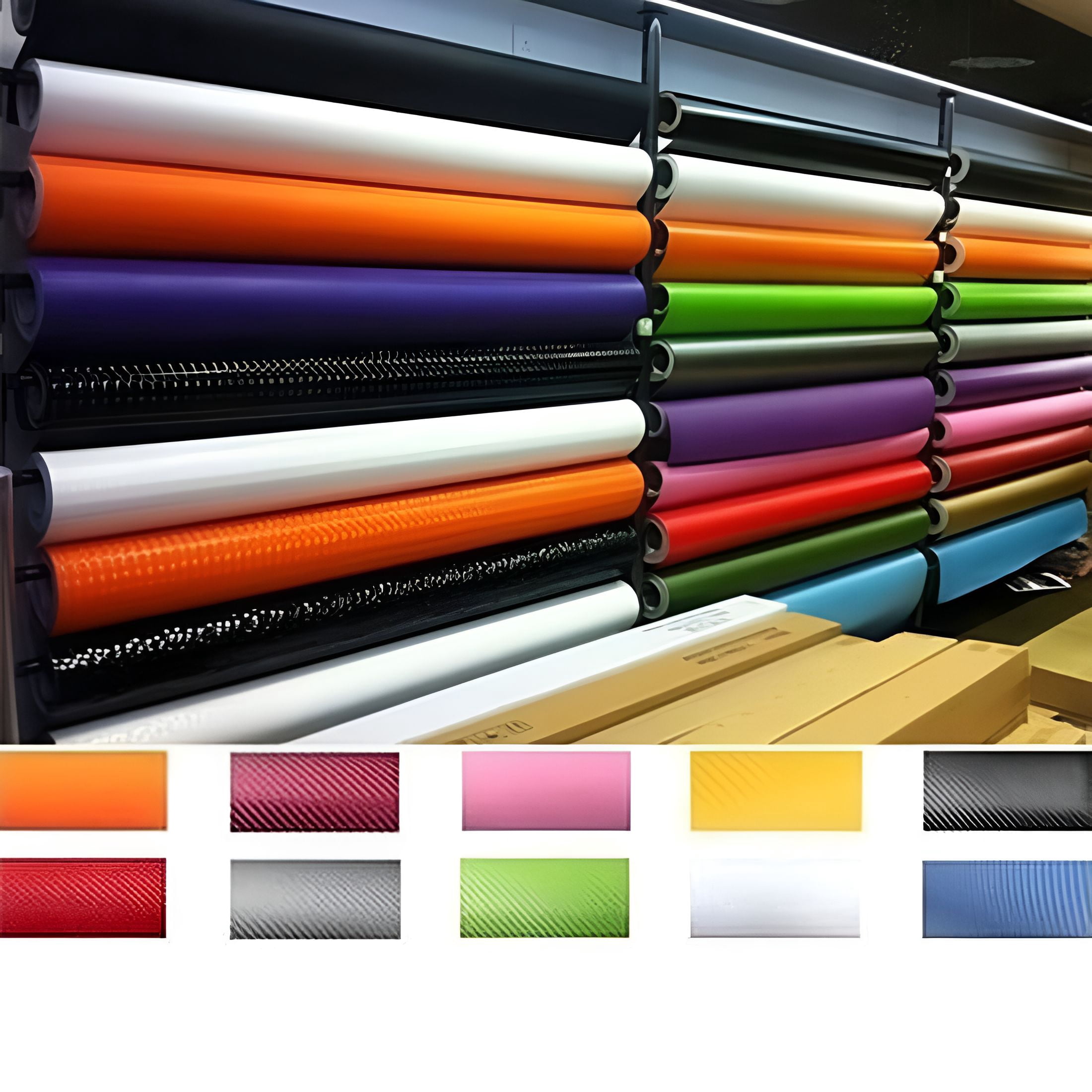 LAMIRO 1 Pc Car Film Sticker, 3D Carbon Fibre Vinyl Film Car Wrap Sheet ...