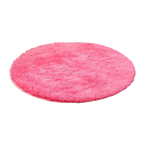 LAMIRO 1 Pcs Round Area Rug,Modern Fluffy Circle Rug for Kids Girls Baby Room,Plush Circular Nursery Living Room Rugs,Home Bedroom Carpet Floor Mat,Fitness Yoga Cute Cozy Bedside Carpet