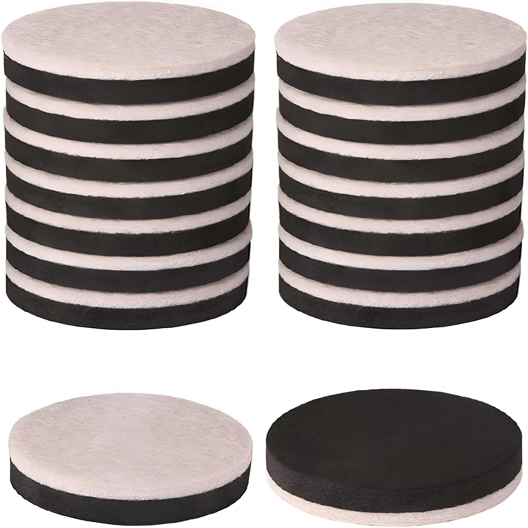 LAMIRO 10 Pcs Furniture Sliders 3 Inch Round Felt Furniture Slider ...