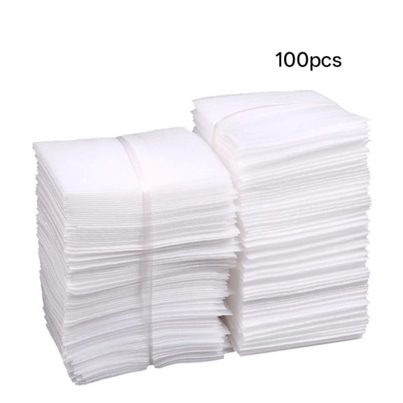 LAMIRO 100 Pieces Cushion Foam Pouches for Packing Dishes Foam Packing Pouches Packing Sleeves for Dishes Mug Cup Glasses Packing Supplies for Moving Packing Transportation and Storage