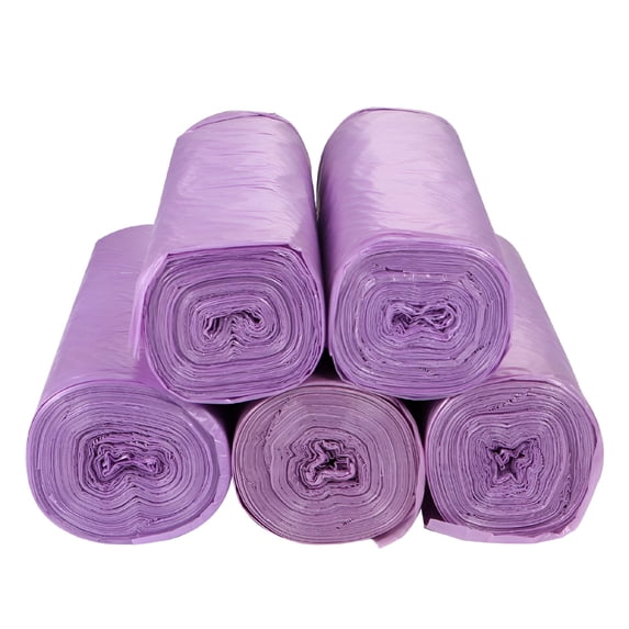 LAMIRO 100pcs Thicken Biodegradable Kitchen Trash Bags - Purple