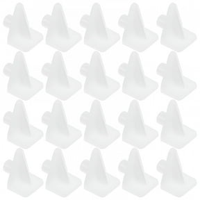 LAMIRO 100pcs White Plastic Shelf Pins PVC Shelf Support Pegs for Cabinets Bookcases Wood Shelving Bracket Holders