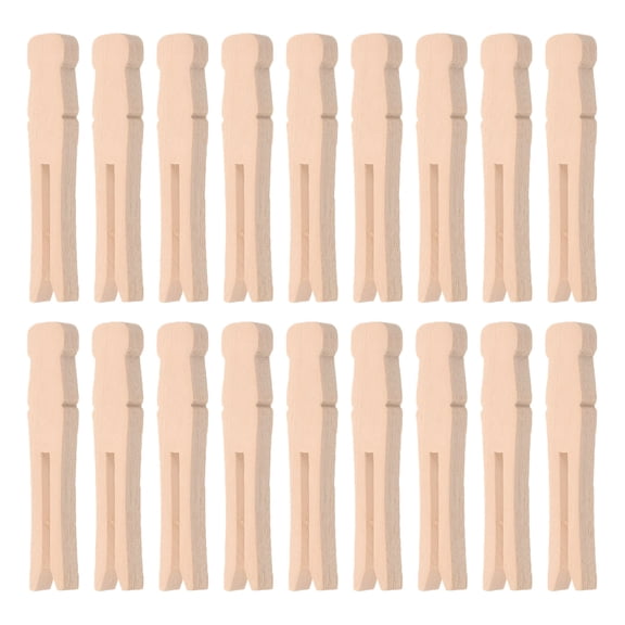 LAMIRO 100pcs Wooden Clothespins for Crafts And Laundry Rustic Wood Clothespin Dolly Clothes Pegs