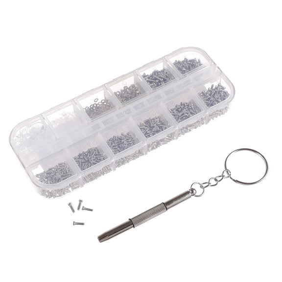 LAMIRO 1100 Pcs/Box Screw Kit Spring Hinge Glasses Eyeglasses Repair