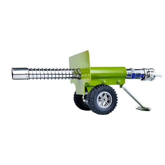 LAMIRO 12.6 Inch Firecracker Cannon, Mini Cannon Model with Recoil Mechanism, Stainless Steel Model Collection Gifts Desktop Ornaments for Military Fans