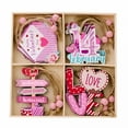 thumbnail image 1 of LAMIRO 12 Pcs Valentines Signs,Valentine Day Love Sign,Small Wooden Front Door Sign for Hanging Wall Home Decorations Valentines Party Supplies,Valentine's Day Signs, 1 of 7