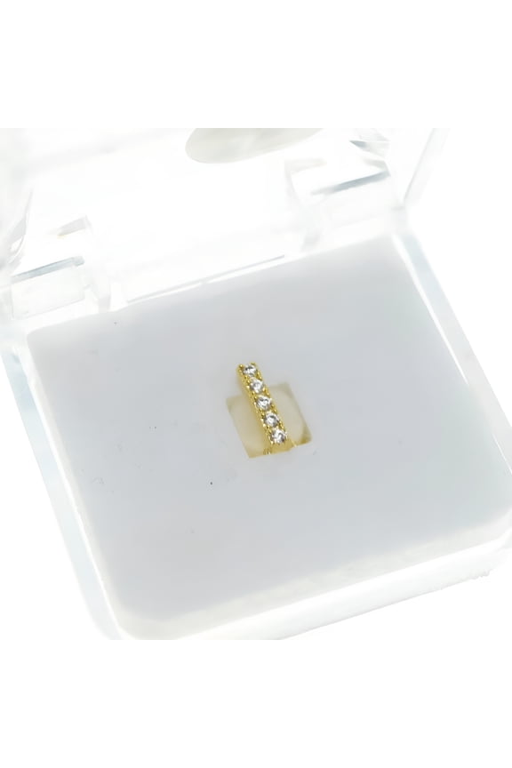 14K Gold Plated Gap Grillz Top or Bottom Teeth Hip Hop Iced One Single Tooth Bling Grills