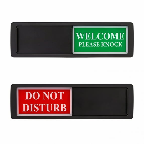 LAMIRO 2 Pcs Do Not Disturb Signs Door Signs Room Signs Occupied Sign Privacy Sign Open Slider Privacy Sign