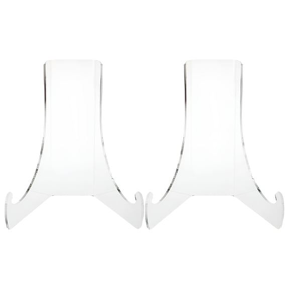 LAMIRO 2 Pcs Show Rack Book Display Holder Small Plate Stand Plate Holders Display Stand Pallet Support Frame Acrylic
