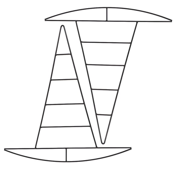 LAMIRO 2 Pcs Wreaths for Front Door Halloween Floral Frame Witch Hat Garland Hanging Holder Lace Supplies Iron