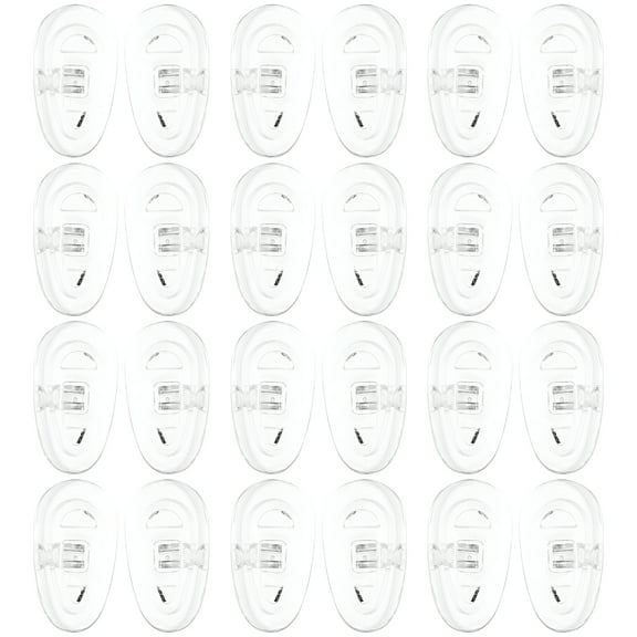 LAMIRO 20 Pairs Glasses Silicone Nose Pads Bridge for Eye Replacement Kit Piece Eyeglass Anti Slip