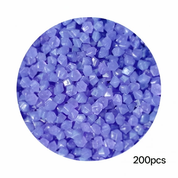 LAMIRO 200 Pcs Luminous Stones, Glow in the Dark Stones, Flat Glass Marbles, Aquarium Pebbles Vase Filler Table Scatter Decor, 1 Pack of 200 Small Stones Vase Filler