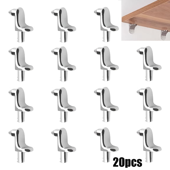 LAMIRO 20Pc Shelf Support Studs Kitchen Cabinet Unit Cupboard Pegs Pin Hanger Bracket