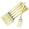 thumbnail image 1 of LAMIRO 24pcs Mini Disposable Golden Plastic Forks for Parties,Weddings,or Daily Use, 1 of 7