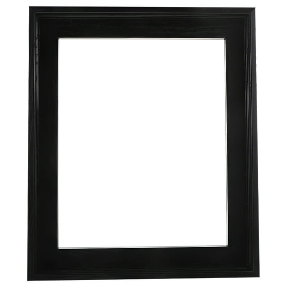 LAMIRO 25X30 in Black Double Glass Float Frame for Canvas Paintings Floating Frame
