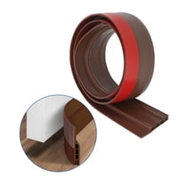 LAMIRO 2Pcs Door Stoppers for Bottom of Door,Flexible and Strong Sealing Door Draft Stoppers for Bottom of Door,Prevent Cold Air From Entering Under Door Draft Stopper,brown