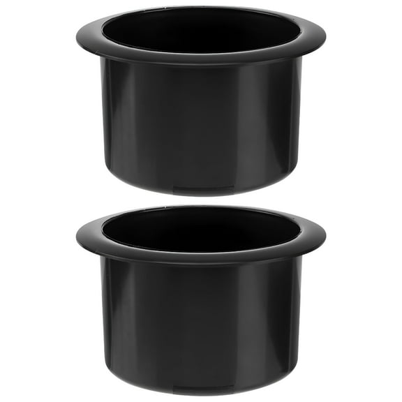 LAMIRO 2pcs Black Plastic Recliner-Handles Replacement Cup Holder Insert for Sofa Boat RV Couch Recliner Car Truck Poker Table