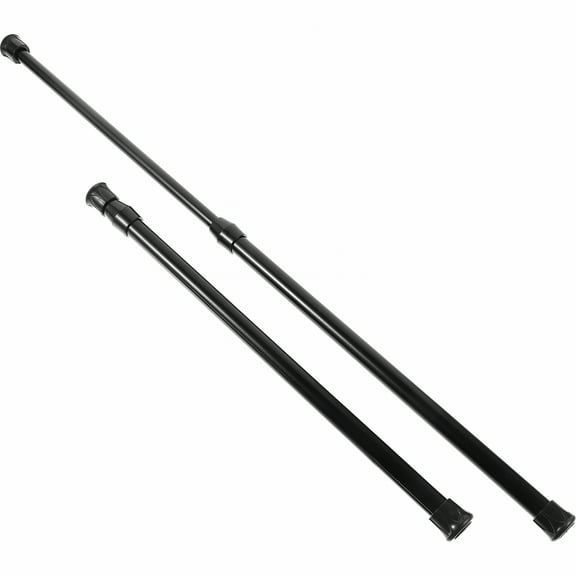 LAMIRO 2pcs Expandable Curtain Rods Window Curtain Rods Window Punch Free Curtain Rod Metal Clothes Rods