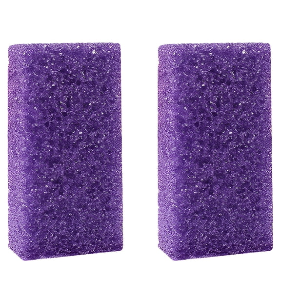 LAMIRO 2pcs Foot Exfoliator Pedicure Tool Foot Pumice Stone Sponge Block Callus Remover-2pcs purple