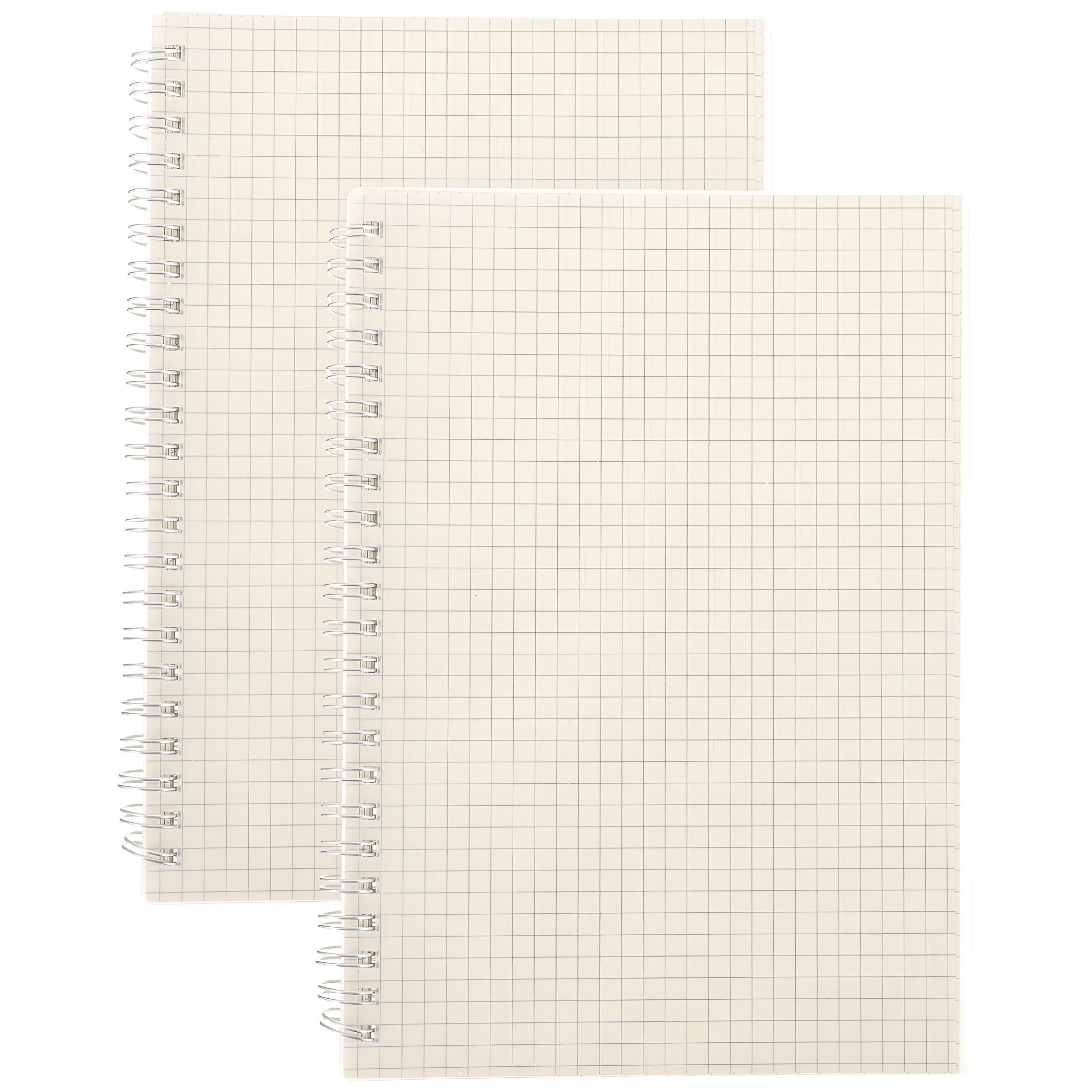 LAMIRO 2pcs Graph Paper Spiral Notebooks Math Engineering Grid Journal ...