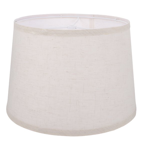 LAMIRO 2pcs Lamp Shade Fabric Metal Frame Lampshade for Table Lamp Floor Light Farmhouse Lampshade