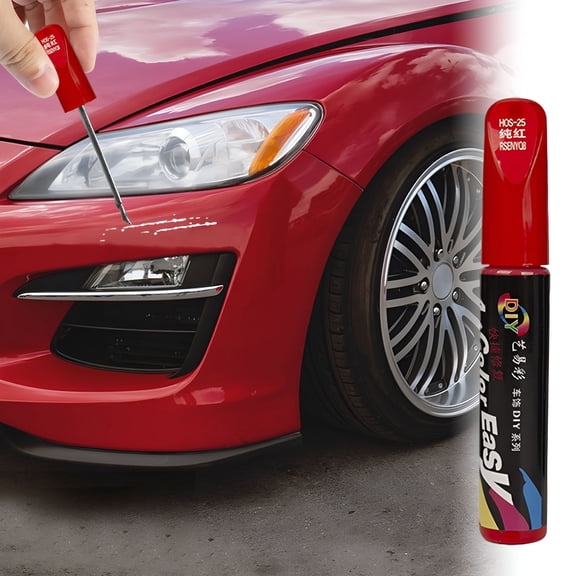 LAMIRO 3.5oz Touch Up Paint for Cars (Red) 2 in 1 Black Car Paint Scratch Repair Automotive Black Touch Up Paint Pen Car Scratch Remover for Deep Scratches Special-Purpose Black Car Paint