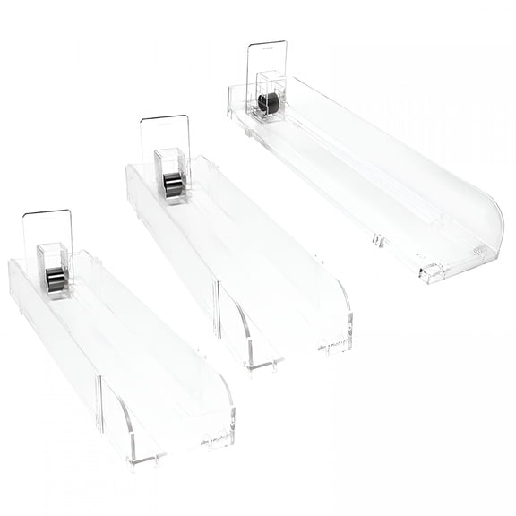 LAMIRO 3 Pcs Automatic Cigarette Pusher Display Case Store Counter Shelf Desktop Dispenser Plastic