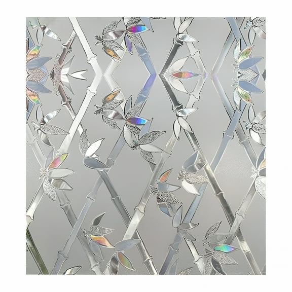 LAMIRO 3D Privacy Window Film Static Cling Vinyl Frosted Glass Sticker for Home, Office, Bathroom Decor Privacy Film for Glass Windows