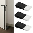 thumbnail image 1 of LAMIRO 3Pcs Door Stoppers for Bottom of Door,Not Effortless to Deform Door Stoppers for Wall,Not Restricted By Fixed Installation Under Door Noise Stopper,black, 1 of 7