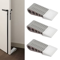 LAMIRO 3Pcs Door Stoppers for Bottom of Door,Removable Design Door Stopper,Reduce the Risk of Finger Pinching Door Wedge,gray