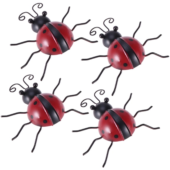 LAMIRO 4 Pcs Bugs Ladybug Home Decor Living Room Decoration