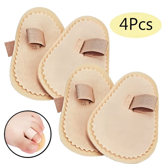 LAMIRO 4 Pieces Toe Splint-Hammer Toe Straightener-Joint Realign Cushion Brace for Claw,Curled,Crooked Toe-Metatarsal Support Loop Guard Alignment Corrector Wrap for Tendon,Broken Toe Surgery