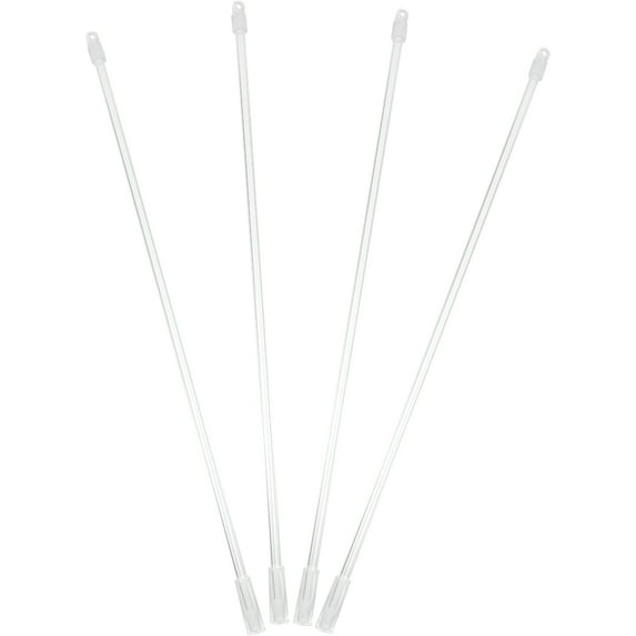 LAMIRO 4 Sets Drapery Wand Curtain Pull Rod Vertical Blinds Rod with Hook Handle