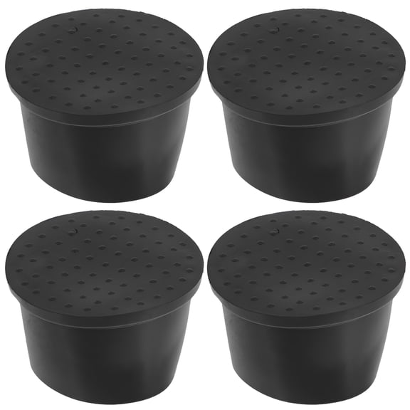 LAMIRO 4 pcs Non-skid Furniture Pads Round Rubber Caster Cups Chair Caster Cups Furniture Leg Coasters
