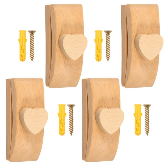 LAMIRO 4PCS Wood Quilt Hanger for Wall,Display Decorative Tapestry Hanger with Screws to Display Blanket Rugs and Tapestry