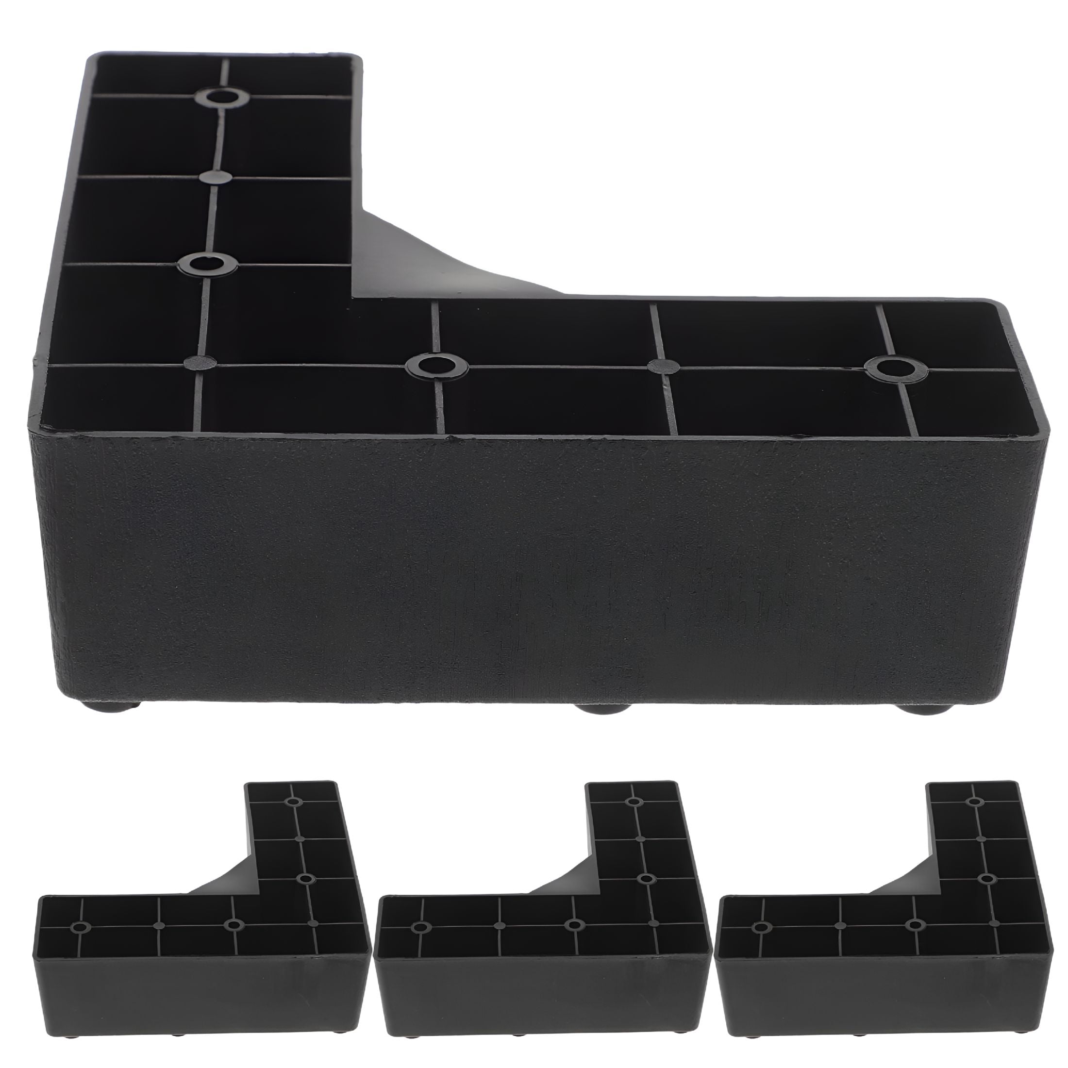 One Foot Riser LAMIRO 4pcs Furniture Risers Sofa Feet Risers Bed Raisers Legs L-shaped ...