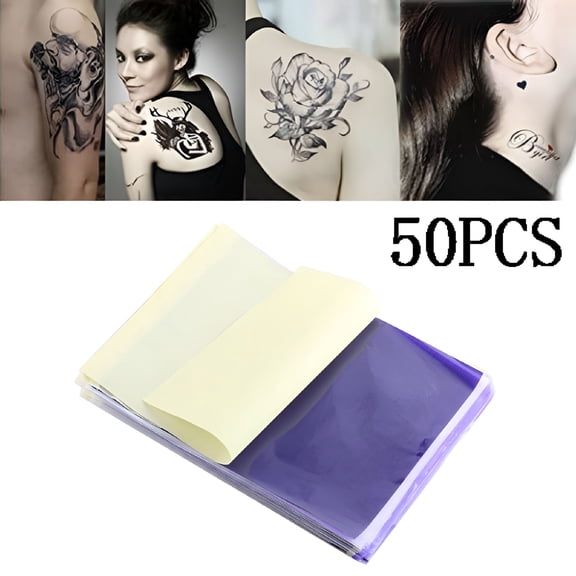 LAMIRO 50Pcs Tattoo Spirit Transfer Paper Tattoo Stencil Hand-painted transfer machine