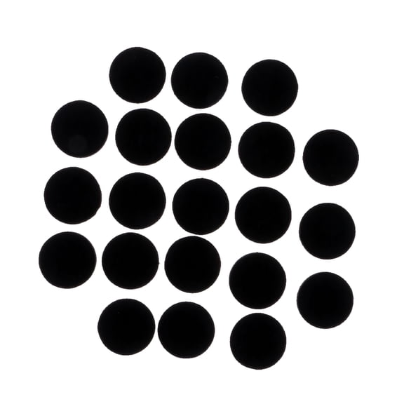 LAMIRO 50pcs Sticky Felt Pads Black Furniture Tabs Scratch