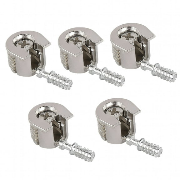 LAMIRO 5Pcs Furniture Cam Lock Connecting Screw for Cabinet Wardrobe Drawer