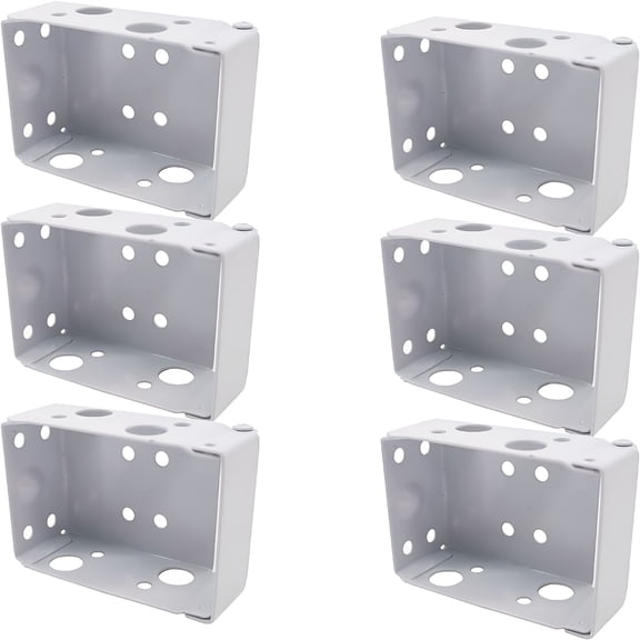 LAMIRO 6PCS 2Inch Blind Brackets Low Profile Box Mounting Bracket for Window Blinds