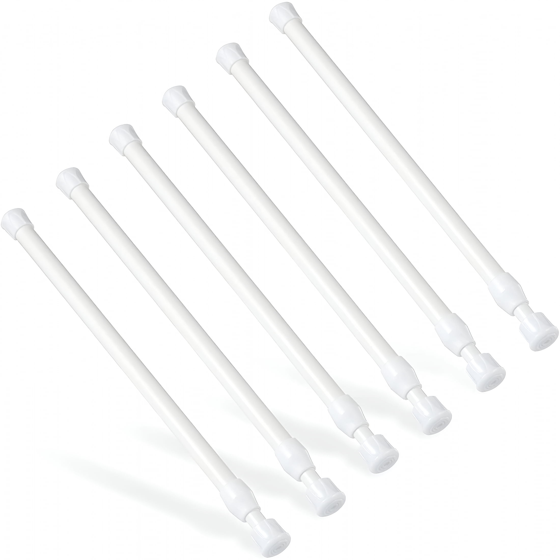 LAMIRO 6Pcs Tension Rod,Tension Rods for Windows,No Drilling Rustproof ...