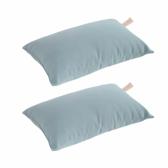 LAMIRO 7X11 Inch Tiny Pillows 2 Pack, Down Alternative Microfiber Mini Pillows, Soft Machine Washable, for Travel, Pets, Neck/Wrist/Lumbar/Knee Support, Compact Portable Small Pillows