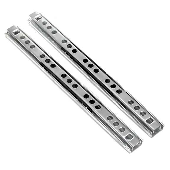 LAMIRO 8 Inch Drawer Slides,Metal Drawer Slide Small Drawer Rails Full Extension Parts Two Way Slide Track Rail Pack of 2 (0.67" Wide)