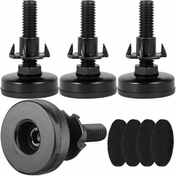 LAMIRO 8 Pack Furniture Levelers Heavy Duty Furniture Leveling Feet Adjustable Leg Levelers for Cabinets Sofa Tables Chairs Raiser,Support 1320LBs