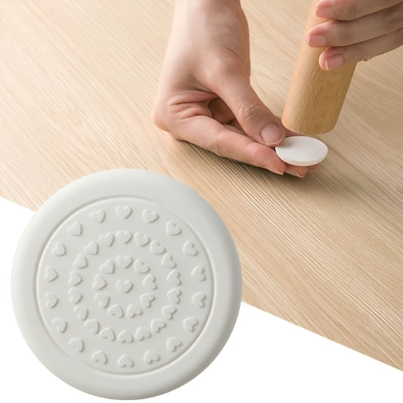 LAMIRO 8Pcs Round Chair Foot Pad Sticker,Silicone Chair Leg Covers Caps for Hardwood Floors,Dining Room Bar Stools Leg Protectors,Reduce Noise & No Scratch