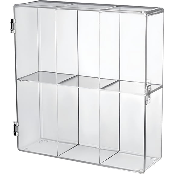 LAMIRO Acrylic Display Case Clear Display Box Cabinets Dustproof Protection Showcase for Minifigure Model Dolls Toys Collectibles Jewelry