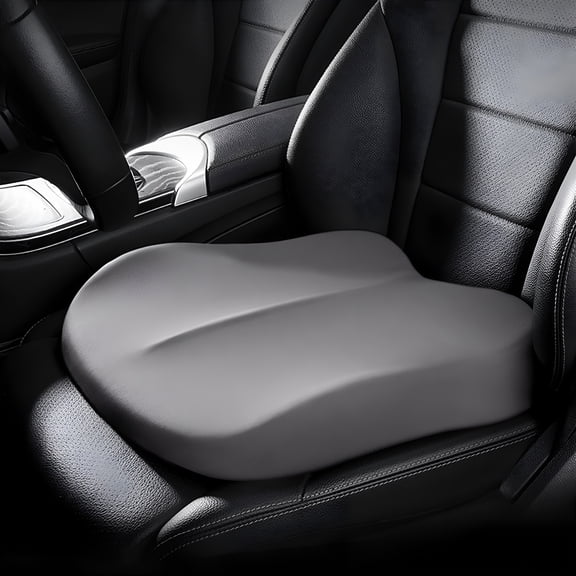 LAMIRO Adult Booster Car Seat Cushion, Car Seat Driver Height Boosts Mat, Non-Slip Auto Booster Seat Cushion, Wedge Memory Foam Pad for Driving Seat, 16.73*Inch