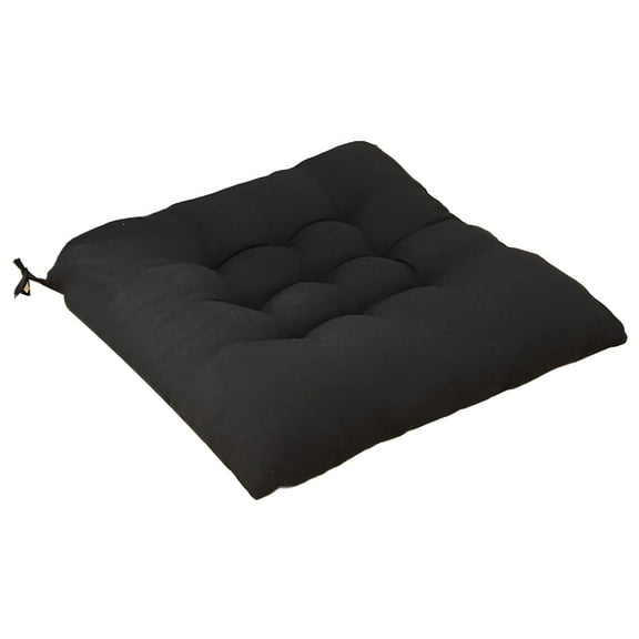 LAMIRO Anti-Slip Chair Pads - 4pcs Square Thick Cushions for Dining,Kitchen&Office Seats,15.7"es x 15.7"es,black