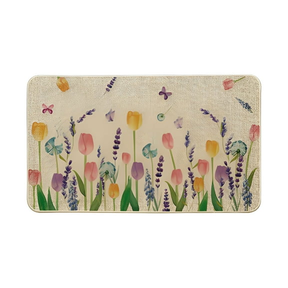 LAMIRO Area Rug Kitchen Mat 1Pcs Spring Summer Mats Floor Mats Holiday Mats Welcome Door Mats Polyester Home&Kitchen